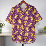 Mimikyu Purple Pattern Pokemon Hawaiian Shirt