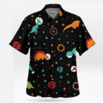 Space Dino Adventure Aloha Pattern Hawaiian Shirt