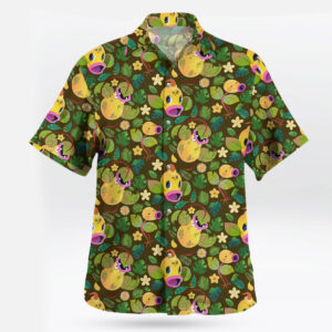 Brown Jungle Bellsprout Pokemon Hawaiian Shirt