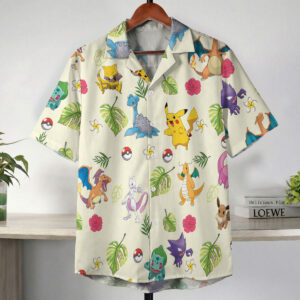 Pokemon Tropical Cream Anime Hawaiian Shirt