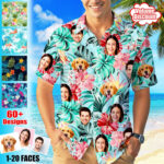 Custom Face Tropical Hawaiian Shirt 60+ Designs Multi Photo