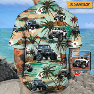 Custom Jeep Desert Beach Tropical Hawaiian Shirt 1