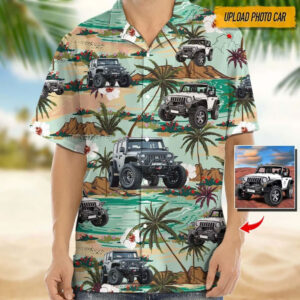 Custom Jeep Desert Beach Tropical Hawaiian Shirt