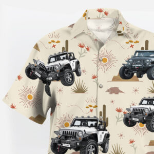 Custom Jeep Desert Beach Tropical Hawaiian Shirt 4