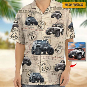 Custom Jeep Desert Tropical Hawaiian Shirt