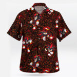 Black Red Shadow Sonic Chaos Energy Hawaiian Shirt