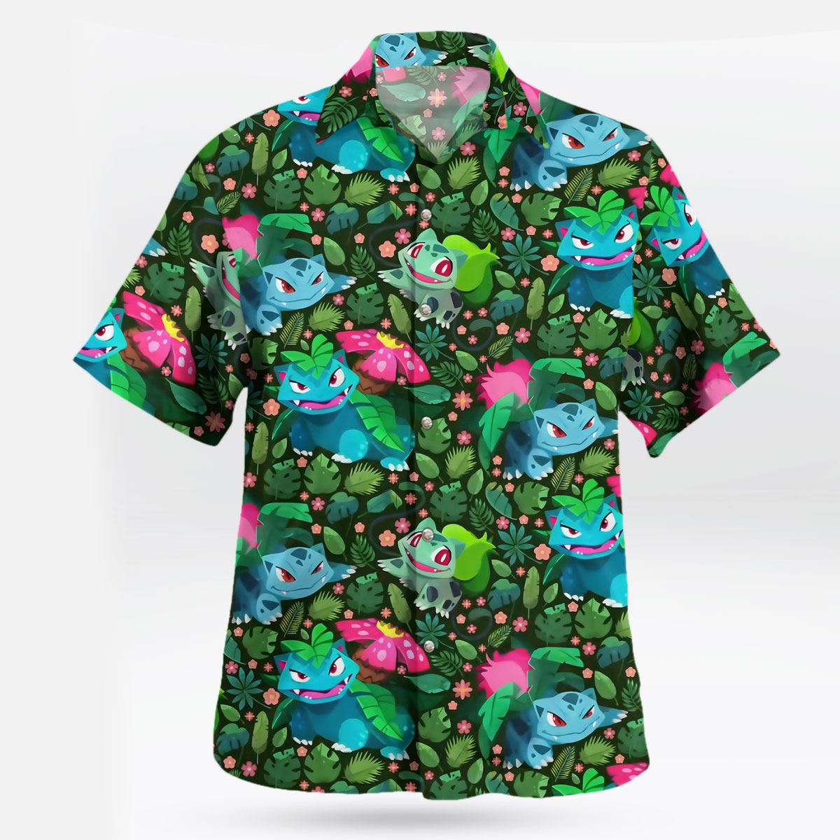 Bulbasaur Ivysaur Venusaur Pokemon Hawaiian Shirt 1 Bulbasaur Ivysaur Venusaur Pokemon Hawaiian Shirt