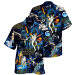 Classic Star Wars Galaxy Collage Hawaiian Shirt