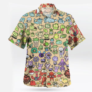 Cute Kanto Pokemon Chibi Hawaiian Shirt Cartoon Edition