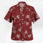 Elvis Inspired Red Aloha Pattern Hawaiian Shirt