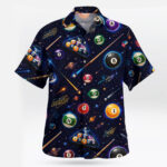 Galaxy Neon Billiards Pool Ball Hawaiian Shirt