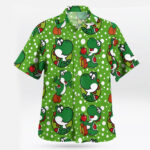 Green Yoshi Polka Dot Super Mario Hawaiian Shirt