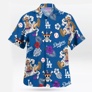 Luffy Gear 5 LA Dodgers Hawaiian Shirt