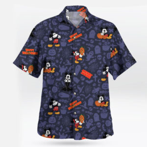 Mickey Mouse Halloween Hawaiian Shirt Spooky Cartoon