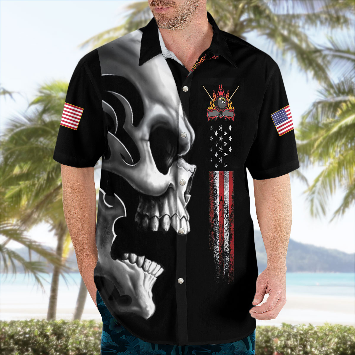 Never Underestimate Old Man Billiards Cue Stick Skull Hawaiian Shirt 9 Never Underestimate Old Man Billiards Cue Stick Skull Hawaiian Shirt 4