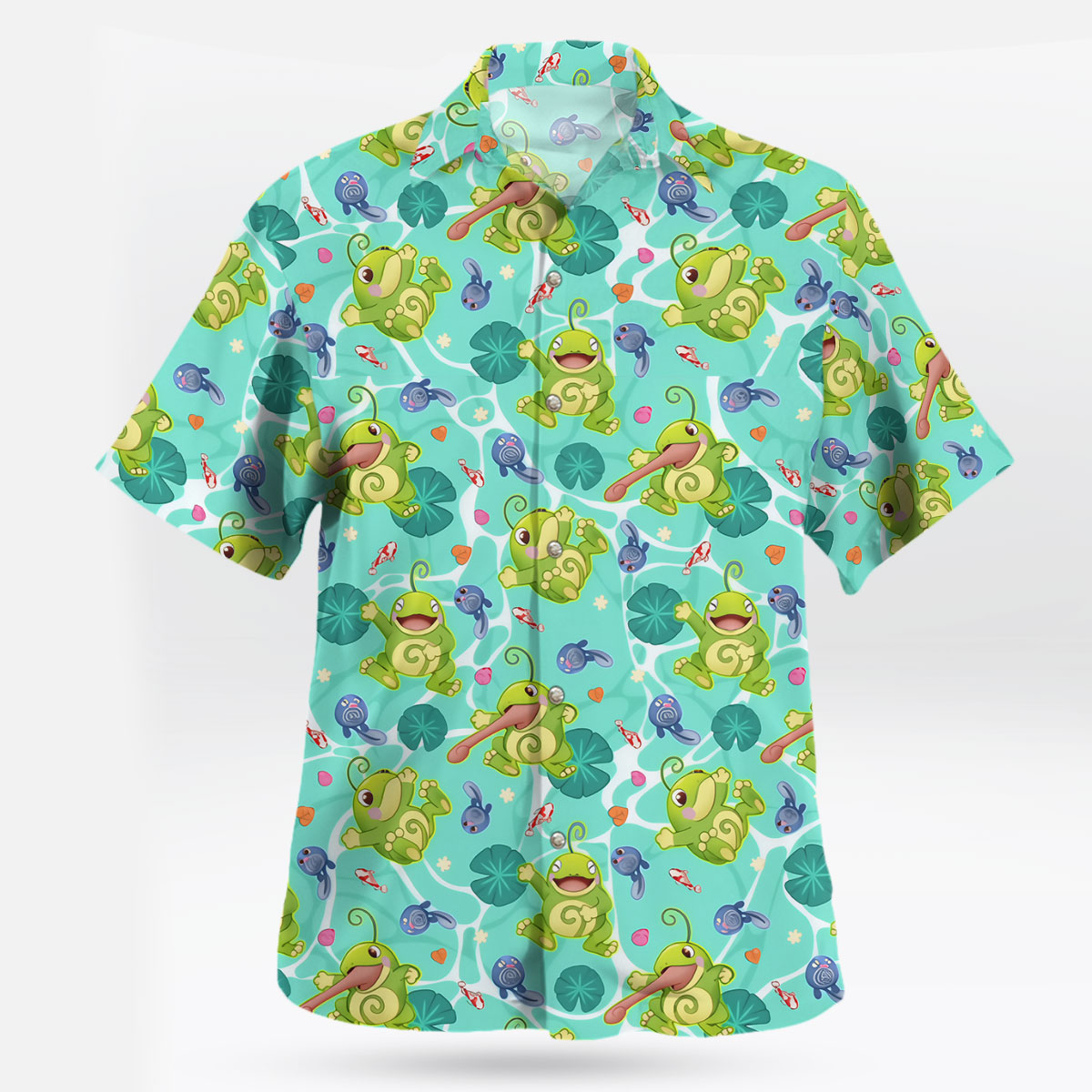 Politoed and Poliwag Pokémon Hawaiian Shirt 9 Politoed and Poliwag Pokemon Hawaiian Shirt 1