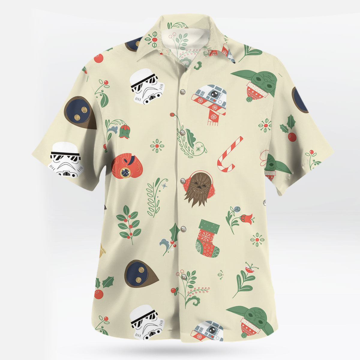Star Wars Christmas Grogu Holiday Hawaiian Shirt 9 Star Wars Christmas Grogu Holiday Hawaiian Shirt 1