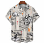 Star Wars Spaceship Blueprint Hawaiian Shirt