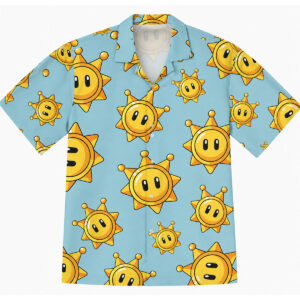 Super Mario Sunshine Star Hawaiian Shirt