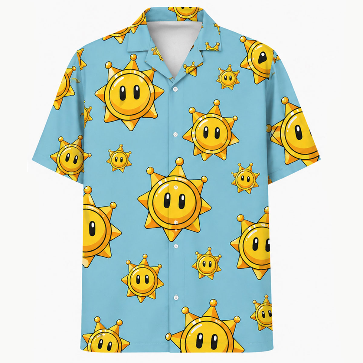 Super Mario Sunshine Star Hawaiian Shirt 2 1