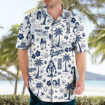 Vintage Dodgers Surf Hawaiian Shirt