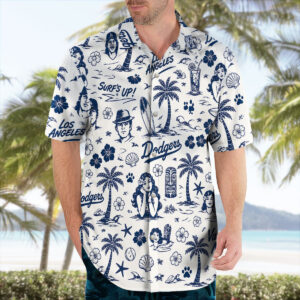 Vintage Dodgers Surf Hawaiian Shirt