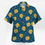 Dragon Ball Super Saiyan Retro Pattern Hawaiian Shirt