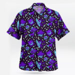 Gengar Ghost Squad Purple Hawaiian Shirt