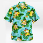 Psyduck Tropical Leaves Summer Pokemon Hawaiian Shirt