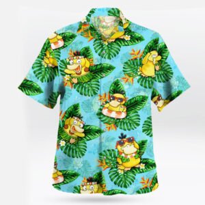 Psyduck Tropical Leaves Summer Pokemon Hawaiian Shirt