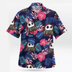 Jack Skellington Tropical Floral Hawaiian Shirt
