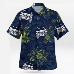 Jeep Tropical Jungle Pattern Hawaiian Shirt 2