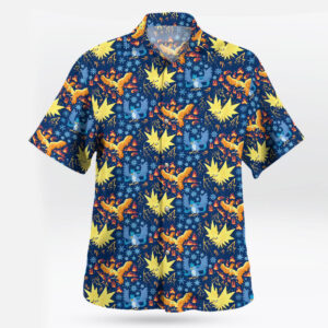 Pokemon Legendary Birds Pattern Hawaiian Shirt