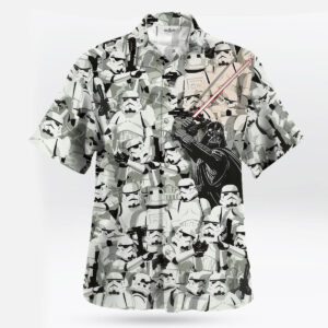 Star Wars Darth Vader Stormtrooper Collage Hawaiian Shirt