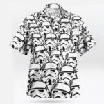 Star Wars Stormtrooper Helmet Pattern Hawaiian Shirt
