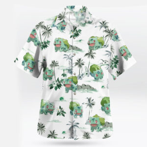 Bulbasaur Tropical Palm Trees Hawaiian Shirt