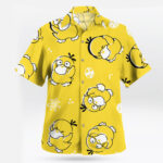 Cute Psyduck Yellow Hawaiian Shirt