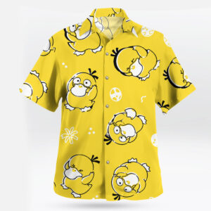 Cute Psyduck Yellow Hawaiian Shirt