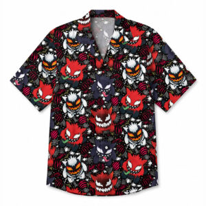 Gengar Haunter Gastly Dark Hawaiian Shirt