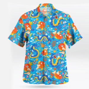 Magikarp Gyarados Ocean Hawaiian Shirt