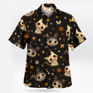 Tropi Hawaiian Shirts 4 Pokemon Mimikyu Witch Hat Halloween Hawaiian Shirt