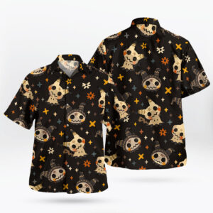 Pokemon Mimikyu Witch Hat Halloween Hawaiian Shirt 4