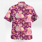 Pokémon Slowpoke Slowbro Pink Tropical Hawaiian Shirt