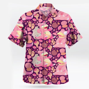 Tropi Hawaiian Shirts 2 Pokémon Slowpoke Slowbro Pink Tropical Hawaiian Shirt