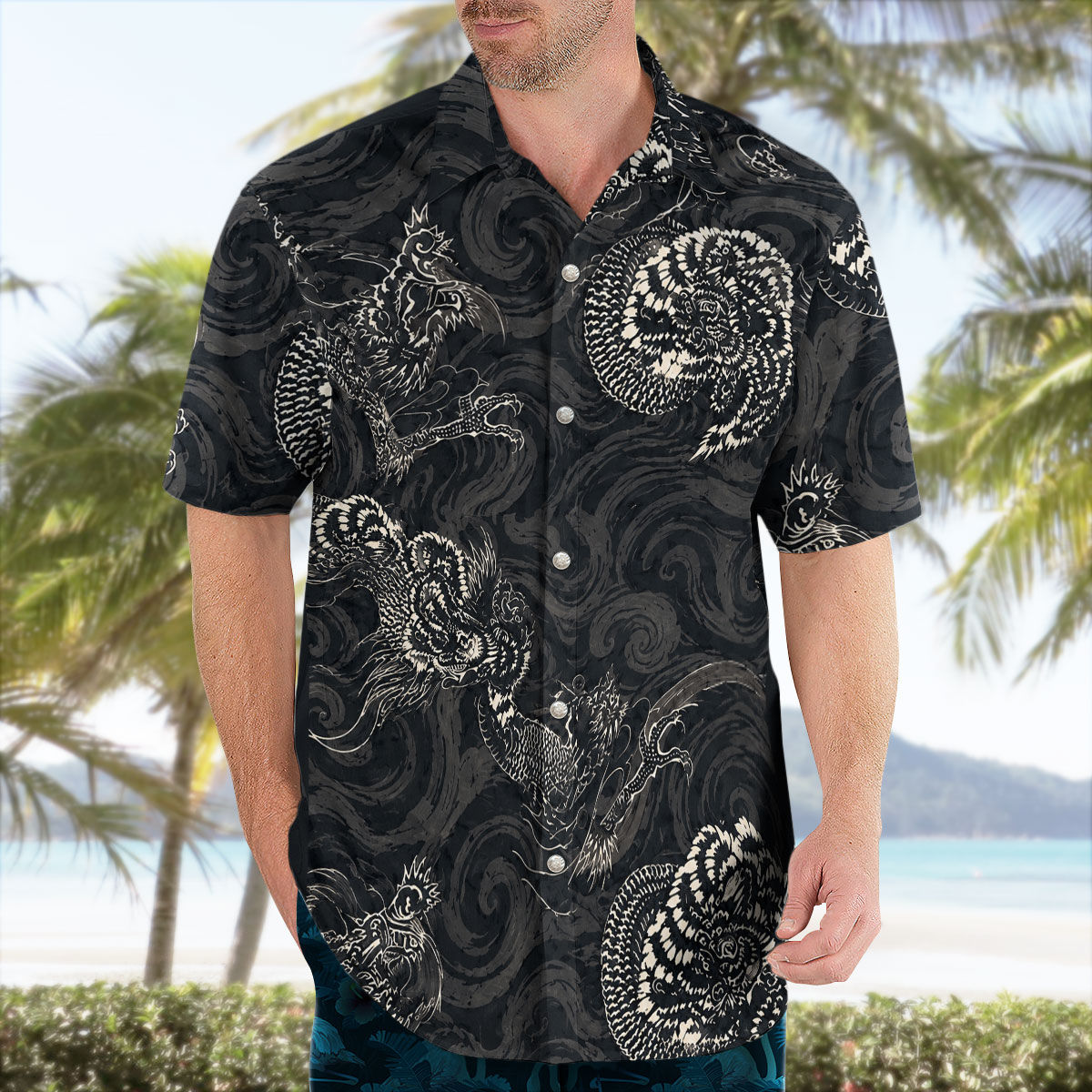 Billy Butcher Japanese Dragon Hawaiian Shirt 9 Billy Butcher Japanese Dragon Hawaiian Shirt 5