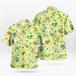 Grass Type Starter Pokémon Hawaiian Shirt