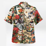 Japanese Lucky Cat Dragon Hawaiian Shirt