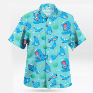 Pokemon Wooper and Quagsire Hawaiian Shirt