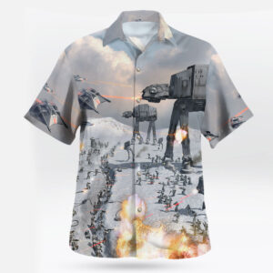 Star Wars Battle of Hoth AT AT Hawaiian Shirt