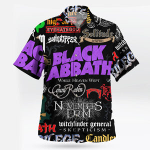 Black Sabbath Doom Metal Band Logo Hawaiian Shirt